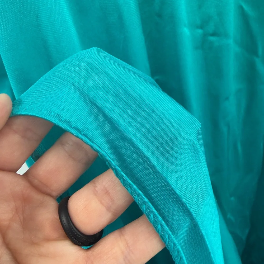 Vanity Fair‎ Vintage Nightgown Dress Turquoise Teal Size Large
